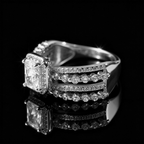 Moissanite Women's Engagement Ring