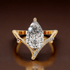 S925 Sterling Silver 18K Gold-Plated Moissanite Ring2