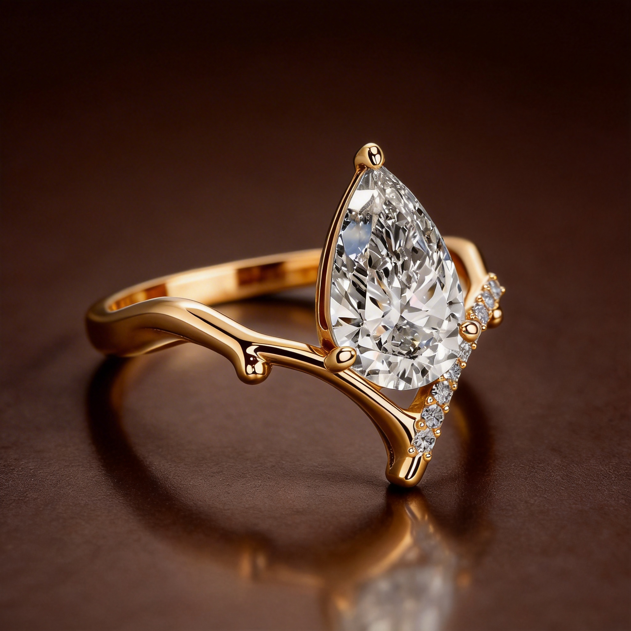 S925 Sterling Silver 18K Gold-Plated Moissanite Ring2