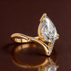 S925 Sterling Silver 18K Gold-Plated Moissanite Ring2