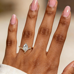 S925 Sterling Silver 18K Gold-Plated Moissanite Ring2