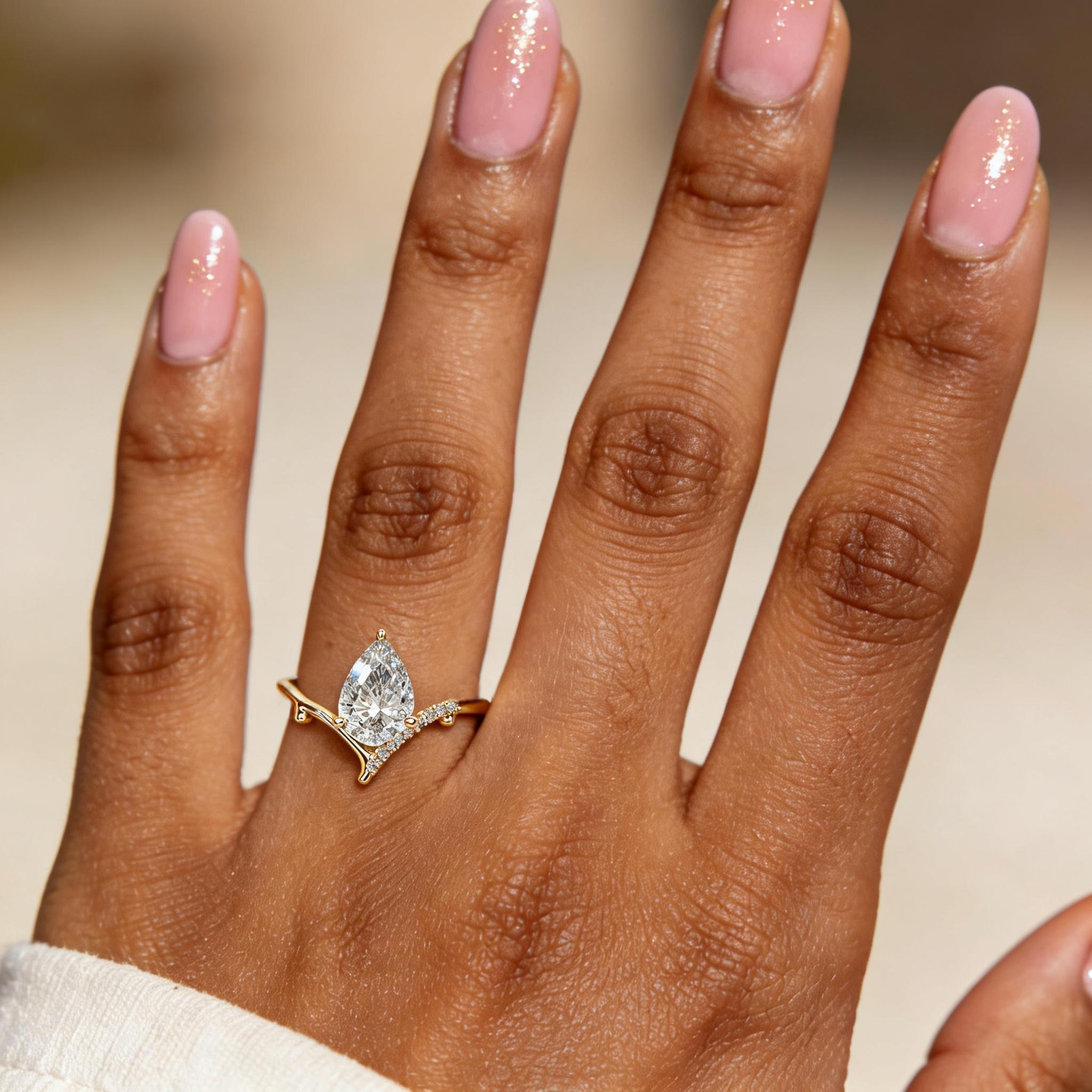 S925 Sterling Silver 18K Gold-Plated Moissanite Ring2
