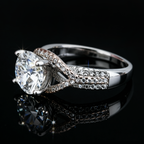 Moissanite Women's Engagement Ring