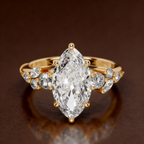 S925 Sterling Silver 18K Gold-Plated Moissanite Ring6