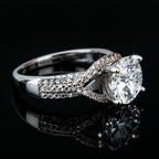 Moissanite Women's Engagement Ring