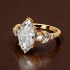 S925 Sterling Silver 18K Gold-Plated Moissanite Ring6