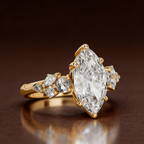 S925 Sterling Silver 18K Gold-Plated Moissanite Ring6