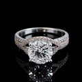 Moissanite Women's Engagement Ring