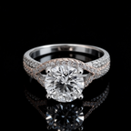 Moissanite Women's Engagement Ring
