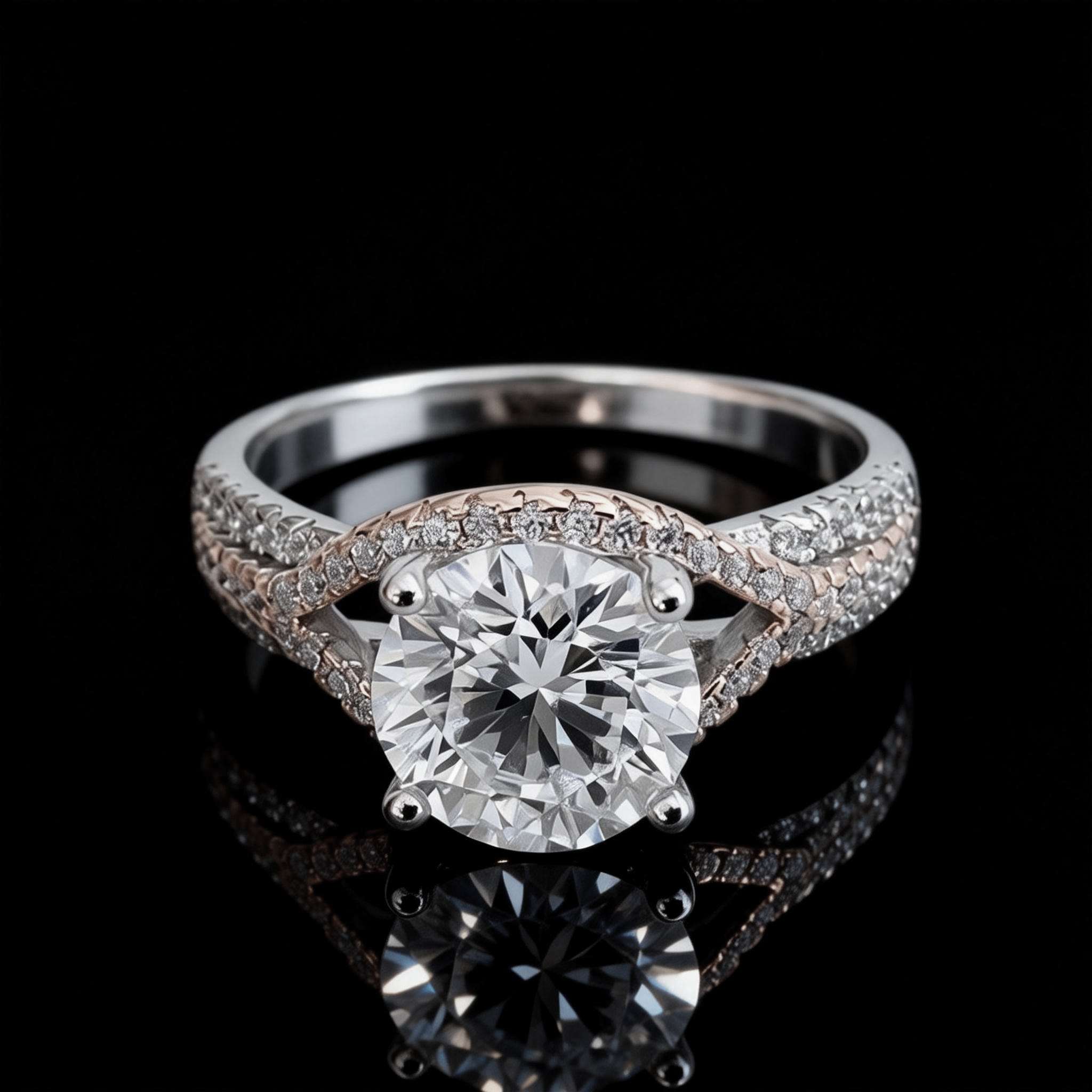 Moissanite Women's Engagement Ring