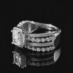 Moissanite Women's Engagement Ring